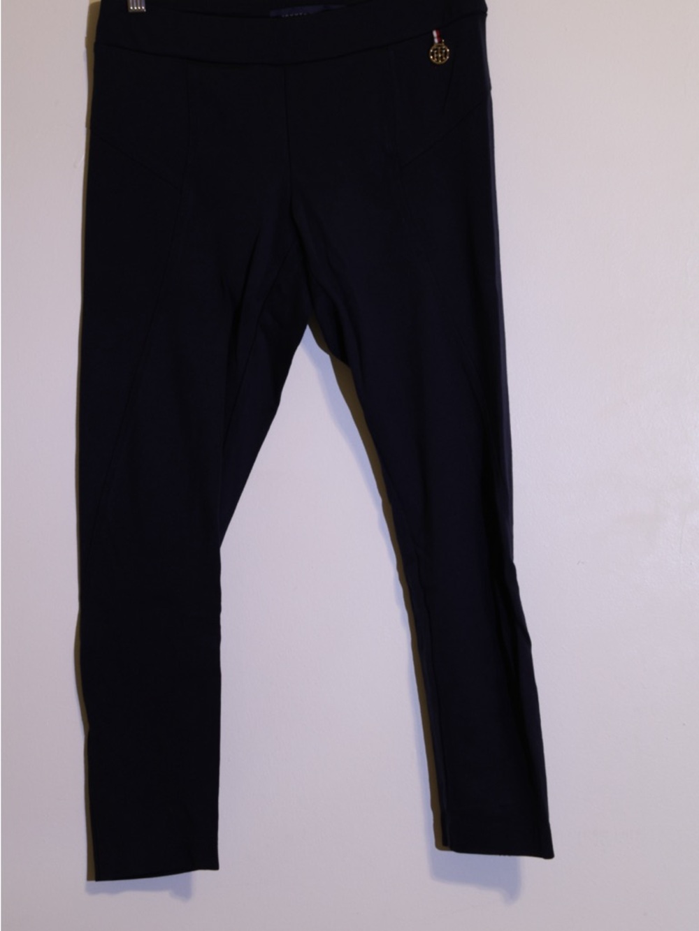 Tommy Hilfiger Navy Blue Casual Top with Logo Tag